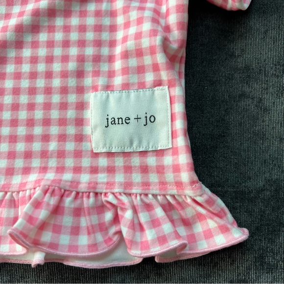 NWT Jane + Jo Pink Checkered Top Size 2T - Picture 3 of 5